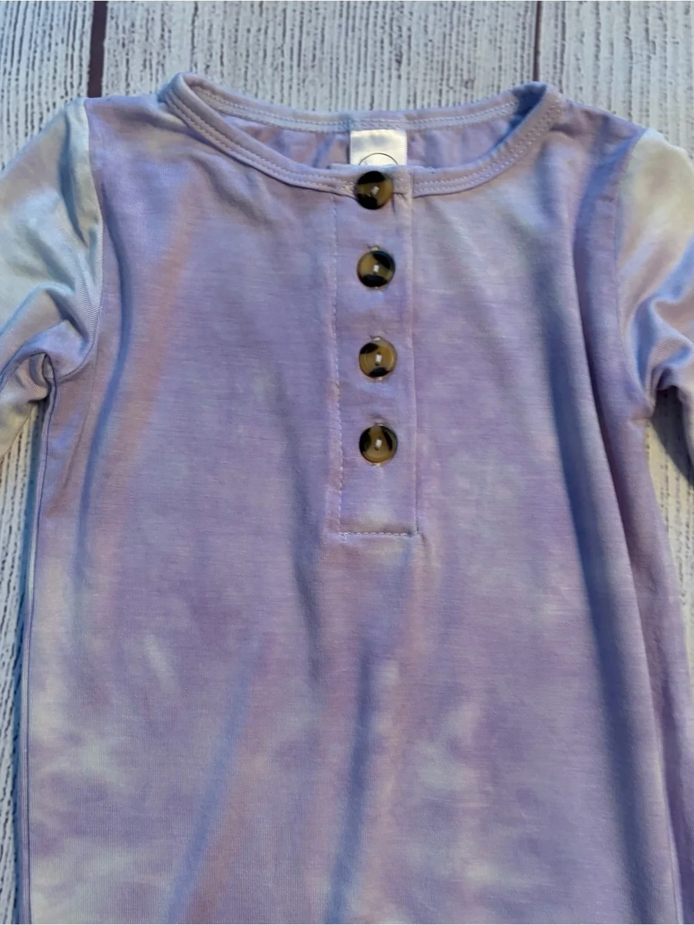 Lou Lou & Company Lilac Baby Knotted Gown Size 3-6 months